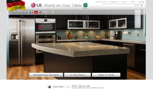 LG Cooking Portal 구축 썸네일